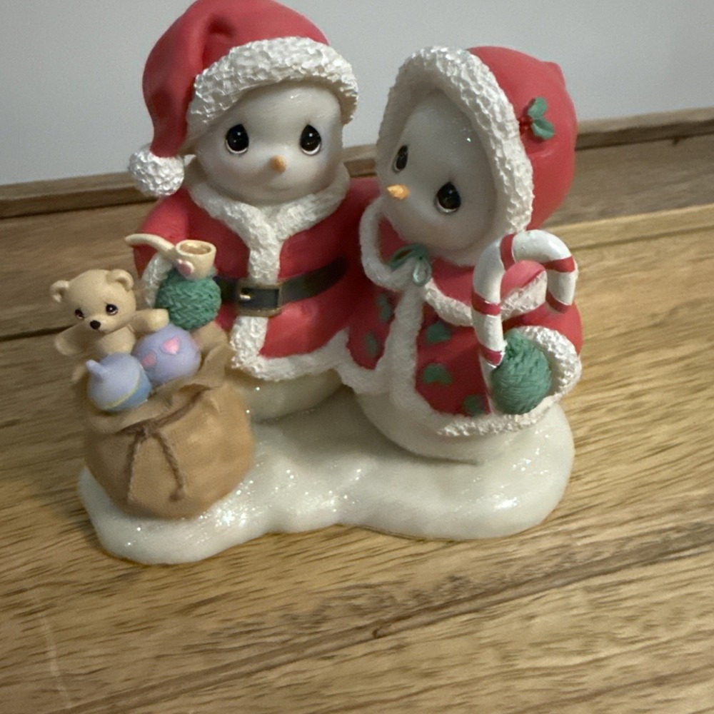 Precious Moments, Snow Friends, May Your Ho-Ho-Holidays Be Filled With Love